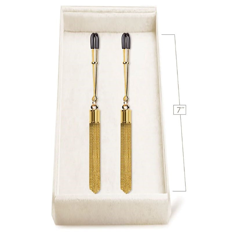 Couture Clip Luxury Nipple Clamps - Shimmer & Chic - - Nipple and Clit Clamps