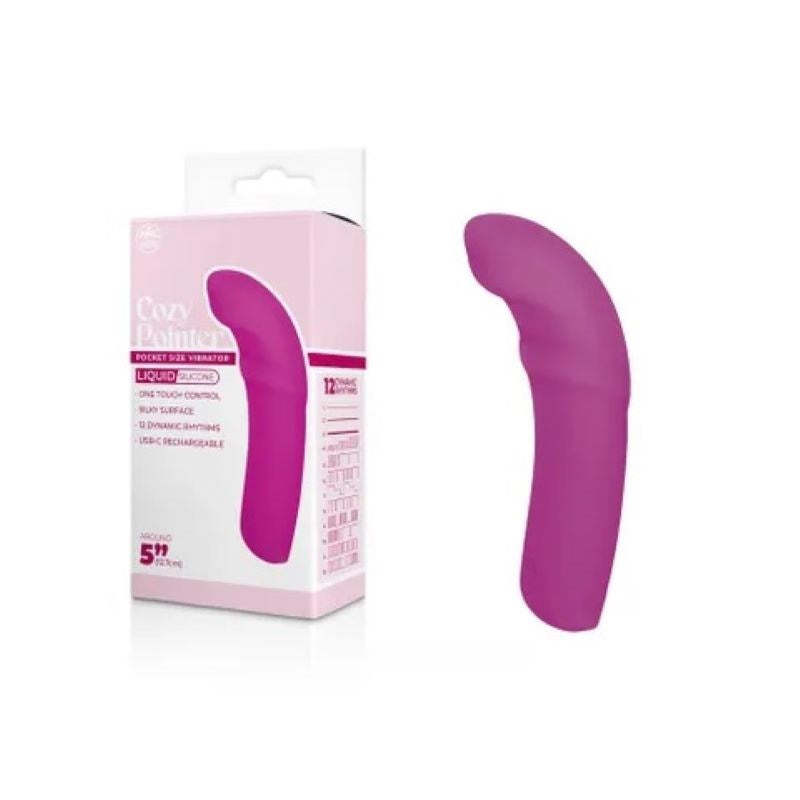 Cozy Pointer With Ridge 12 cm Rechargeable Mini Vibe - - G-Spot Vibrators