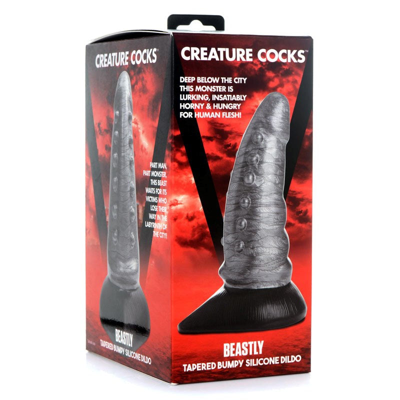 Creature Cocks Beastly Tapered Bumpy Silicone Dildo - - Non-Realistic Dildos
