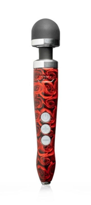 Doxy Rose Pattern Premium Rechargeable Wand Massager