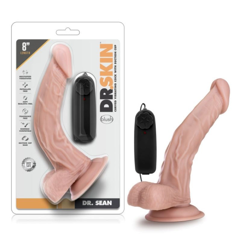 Dr. Skin Dr. Sean - 8 Inch Vibrating Cock - - Vibrating Dildos