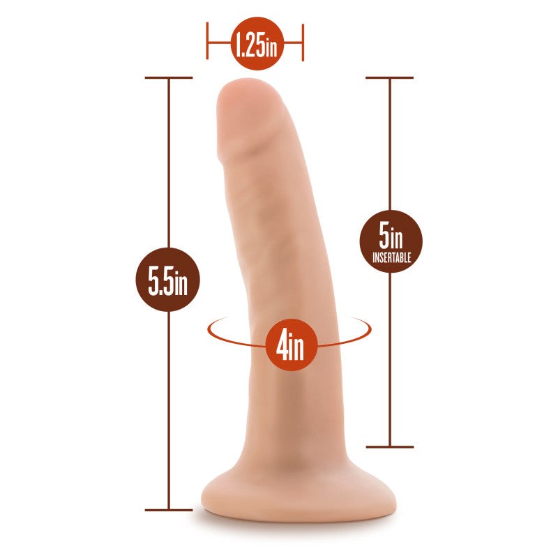 Dr. Skin Silicone Dr. Lucas - 5 Inch Dildo - - Realistic Dildos