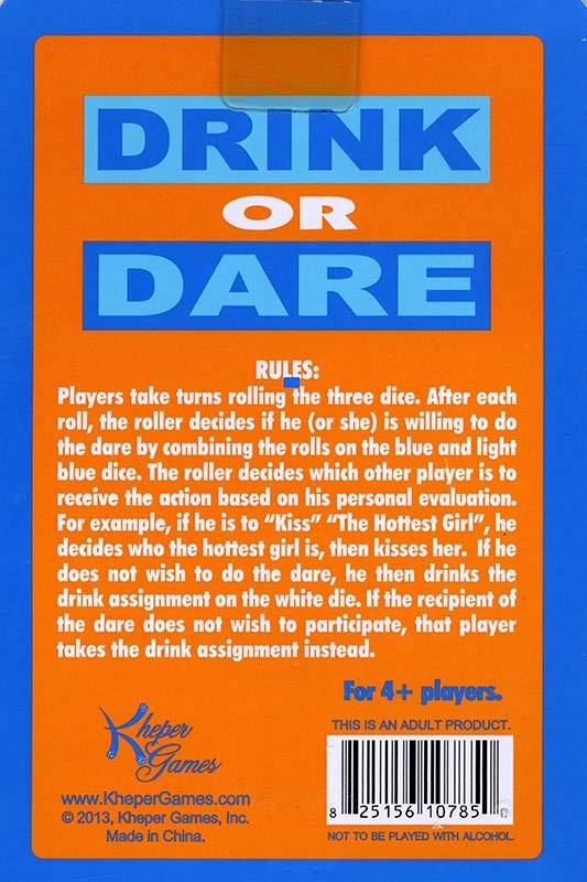 Drink Or Dare Dice - - Sex Games, Coupons and Tricks