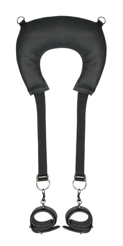Easytoys Fetish Pillow and Ankle Cuffs Leg Position Strap - - Cuffs And Restraints