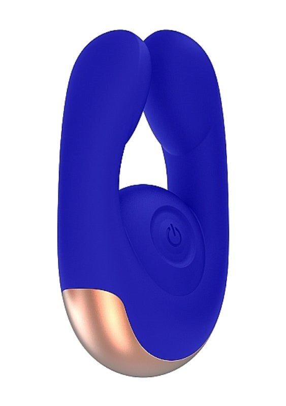 Elegance Dual Motor Clitoral Stimulator Fancy Blue - - Personal Massagers