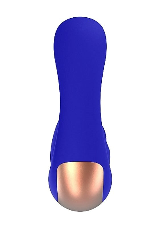 Elegance Dual Motor Clitoral Stimulator Fancy Blue - - Personal Massagers