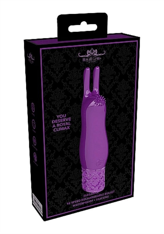 Elegance Rechargeable Silicone Bullet Purple - - Bullet Vibrators