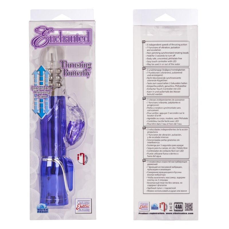 Enchanted Thrusting Butterfly Vibrator - - Rabbit Vibrators