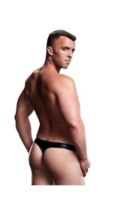 Envy Low-Rise Thong E034 SM Black - - Jocks and G-Strings