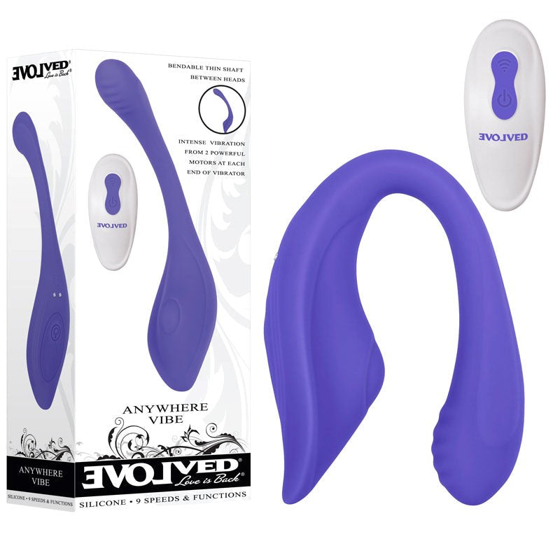 Evolved Anywhere Vibe Flex Vibe With Remote - - G-Spot Vibrators