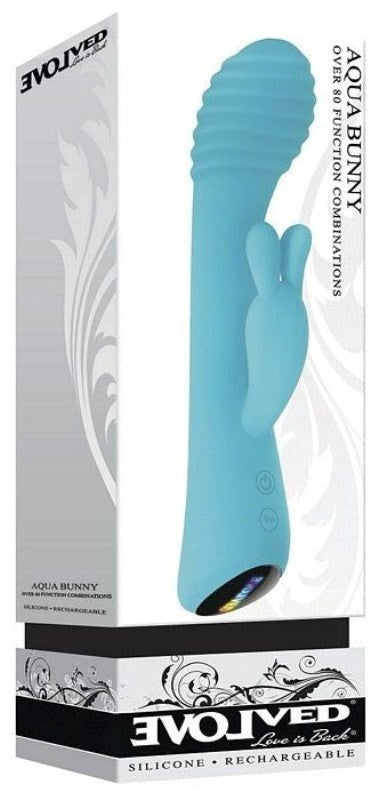 Evolved Aqua Bunny Vibrator - - Rabbit Vibrators