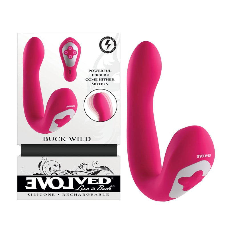 Evolved Buck Wild Flicking Vibrator - Pink - - G-Spot Vibrators