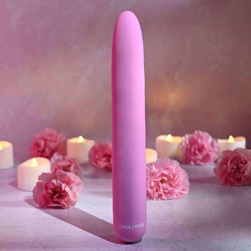 Evolved Carnation Slimline Vibe - - Bullet Vibrators