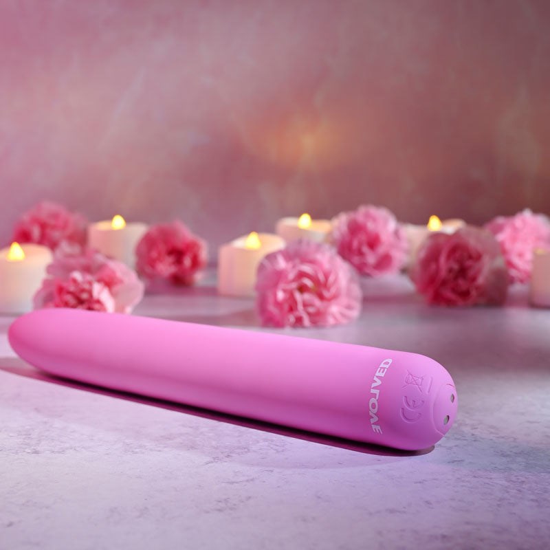 Evolved Carnation Slimline Vibe - - Bullet Vibrators