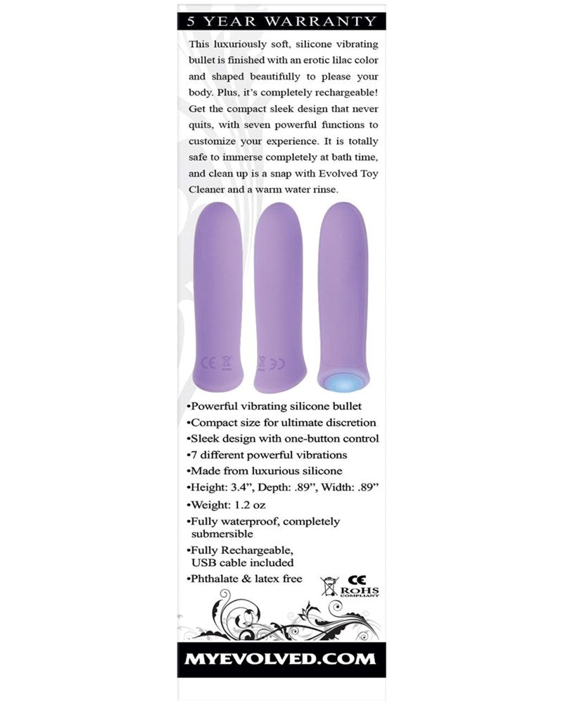 Evolved Purple Haze Rechargeable Bullet - - Bullet Vibrators