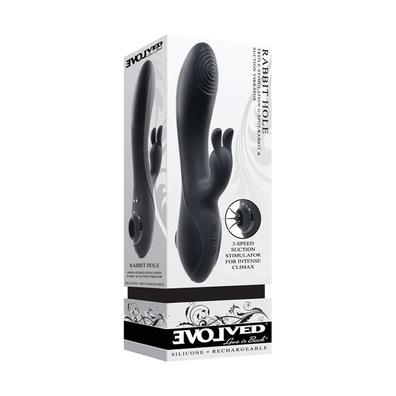 Evolved RABBIT HOLE Pulsing Vibrator - - Rabbit Vibrators