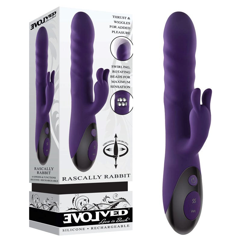 Evolved RASCALLY RABBIT Vibrator - - Rabbit Vibrators