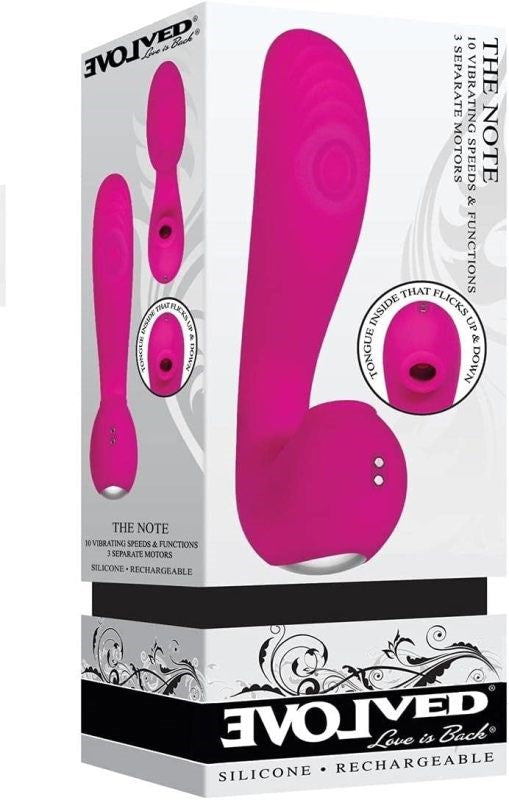 Evolved The Note Vibrator with Flicking Clit Stim - G-Spot Vibrators