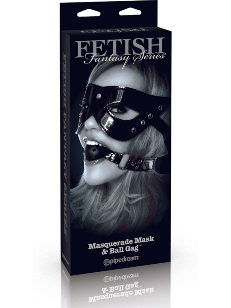 Fetish Fantasy Limited Edition Masquerade Mask and Ball Gag - - Masks And Blindfolds