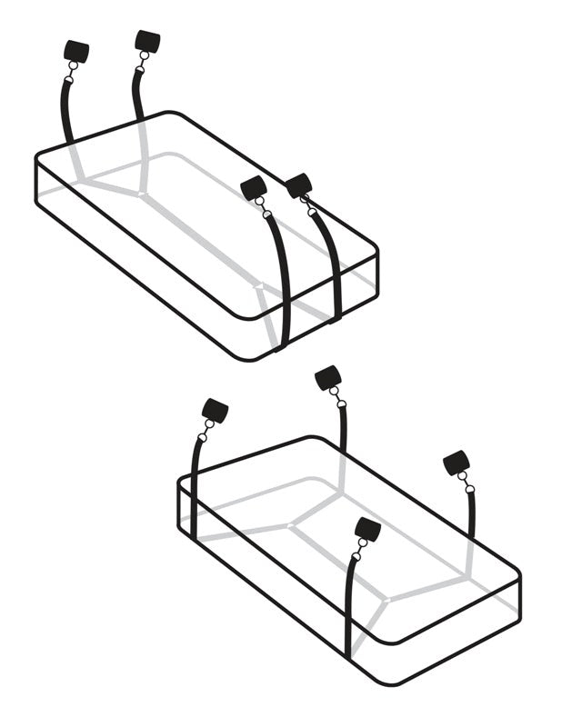 Fetish Fantasy Limited Edition Wraparound Mattress Restraints - - Cuffs And Restraints
