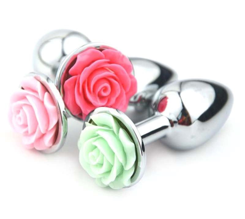 Flower Steel Butt Plug Small - - Steel Sex Toys