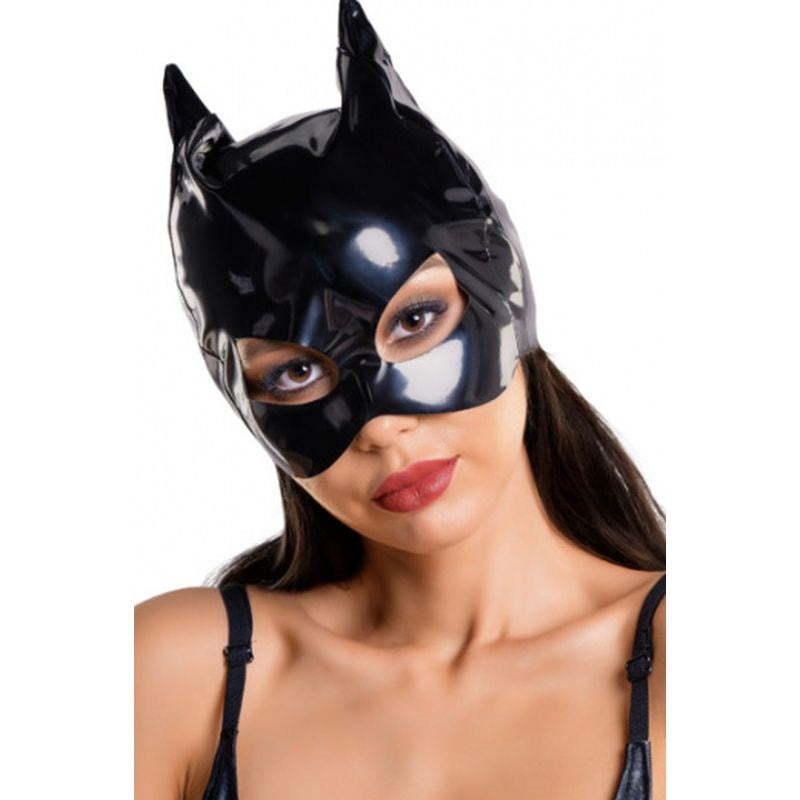 Glossy Wetlook Cat Mask - - Her Fetish