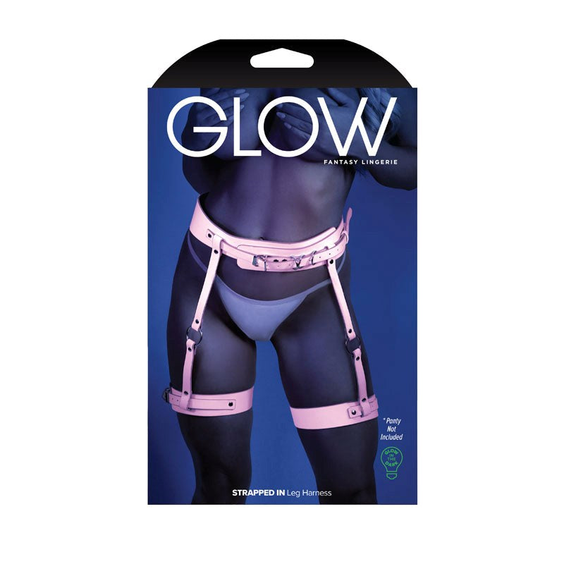 GLOW STRAPPED IN Leg Harness O/S - - Her Fetish