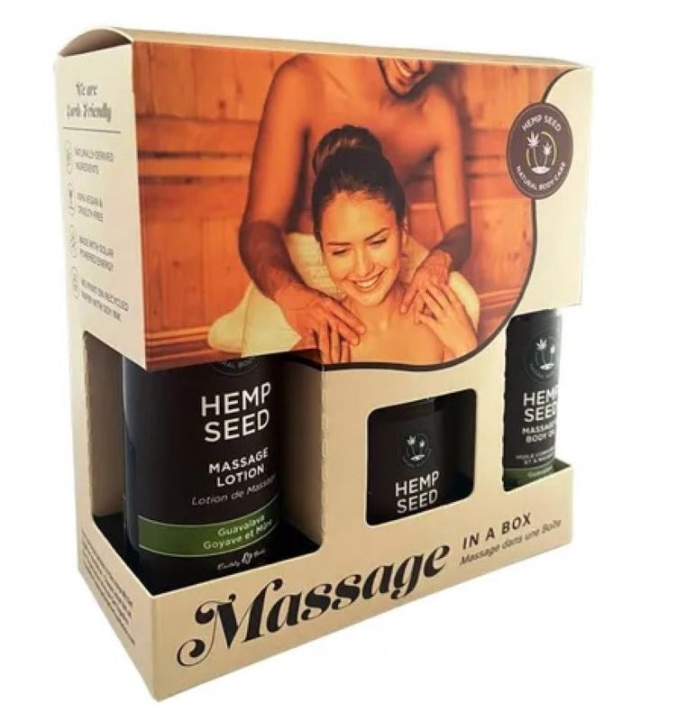 Hemp Seed Massage In A Box Guavalava Scented Massage Gift Set - - Sex Pheromones and Perfumes