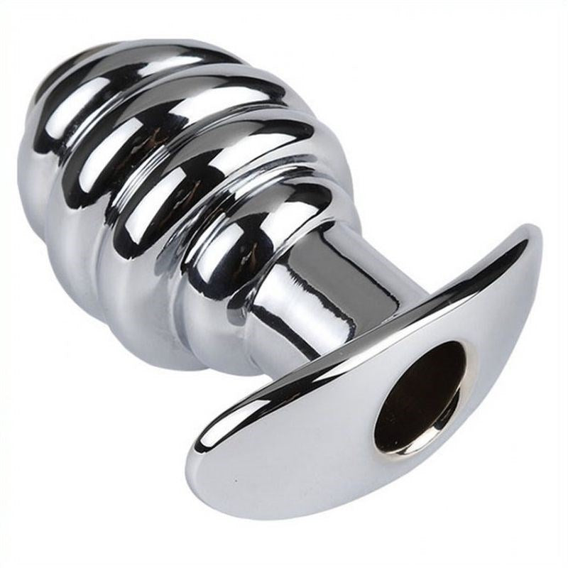 Hollowing Out Butt Plug - - Steel Sex Toys