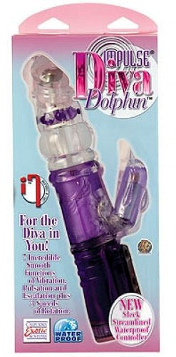 Impulse Diva Dolphin Vibrator - - Rabbit Vibrators