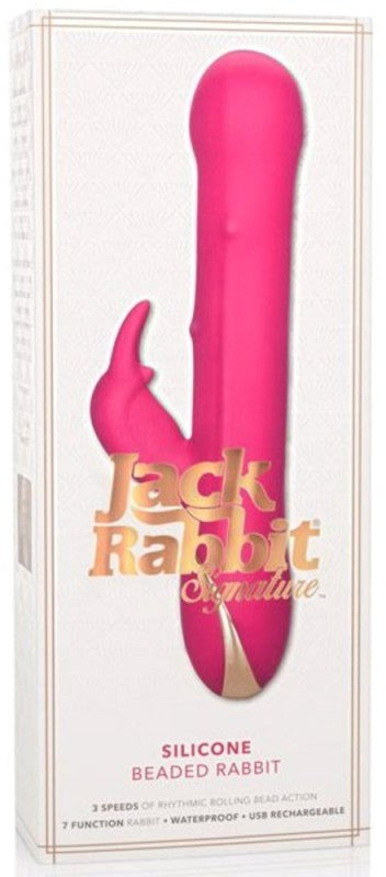 Jack Rabbit Signature Silicone Beaded Rabbit - - Rabbit Vibrators