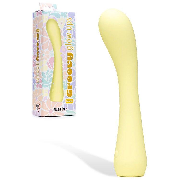 Adam & Eve GROOVY GLOW-UPS Bendie G-Spot Vibrator - G-Spot Vibrators