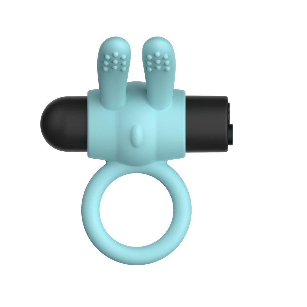 Passion Play Silicone Rechargeable Rabbit Vibrating Cockring - Vibrating Cock Rings