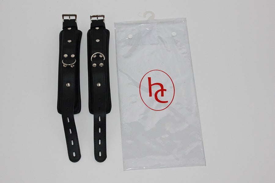 Leather Bondage Wrist/Ankle Restraints - - Collars And Cuffs