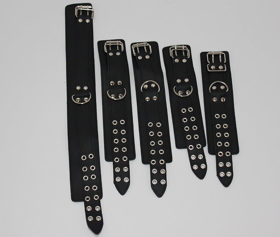 LiberatorBound Heavy Duty Collar with Ankle & Wrist Cuffs - - Collars And Cuffs