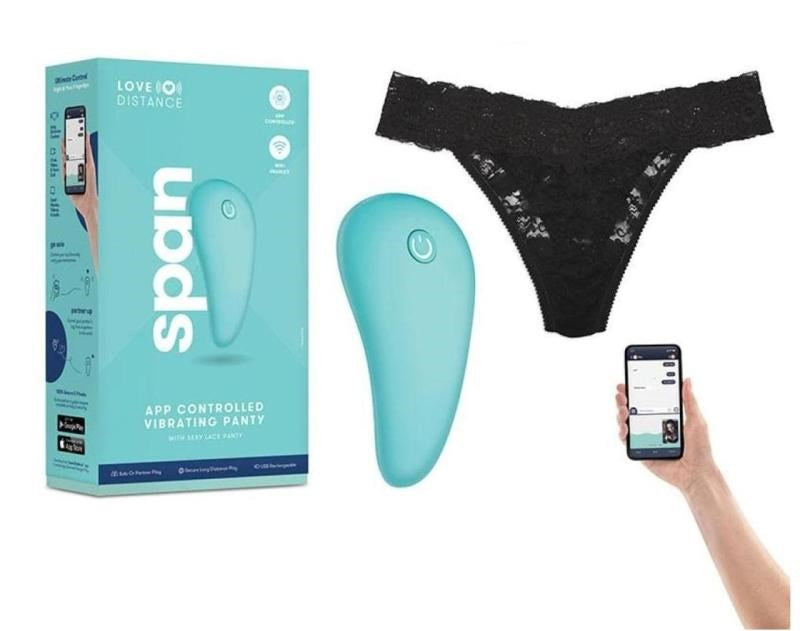 Love Distance Span App-Controlled Vibrating Panty - - Clit Ticklers and Pulsators