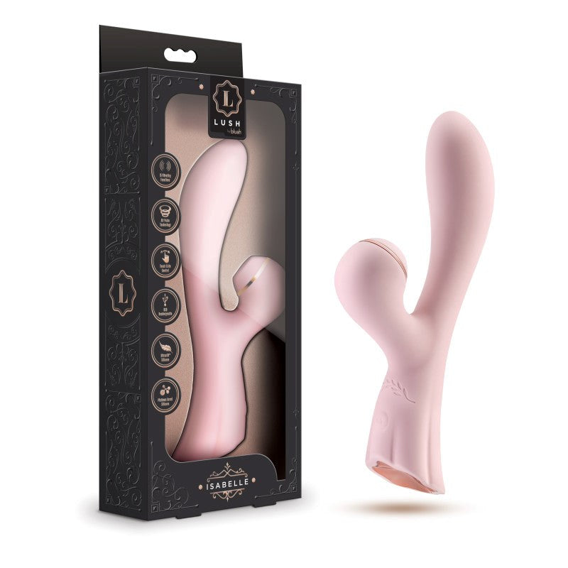 Lush Isabelle USB Rechargeable Vibrator with Air Pulse - - Rabbit Vibrators