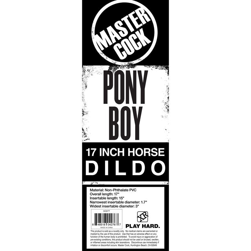 Master Cock Pony Boy - - Non-Realistic Dildos