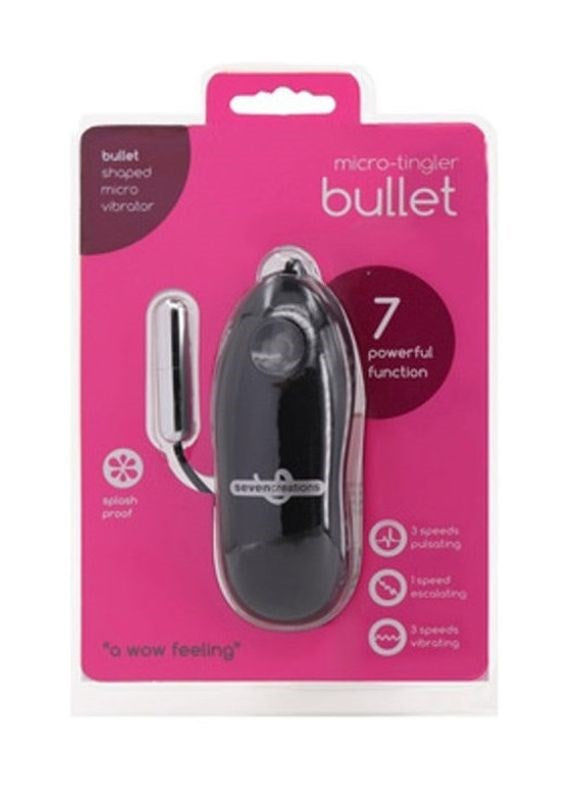 Micro Tingler Bullet 7 Function Vibrator - - Bullet Vibrators