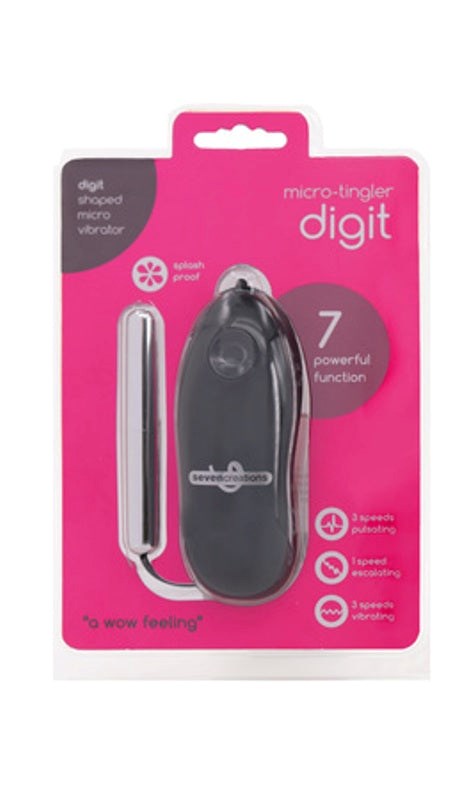 Micro Tingler Digit 7 Function Vibrator - - Bullet Vibrators