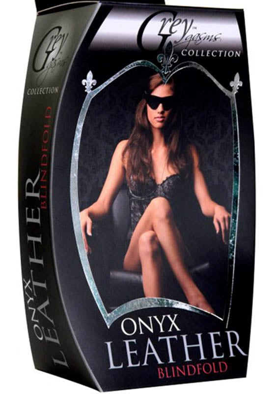 Onyx Leather Blindfold - - Masks And Blindfolds