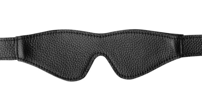 Onyx Leather Blindfold - - Masks And Blindfolds