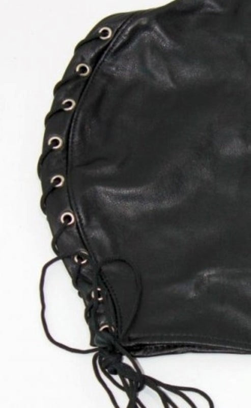 Open Eyed BDSM Hood Faux Leather - - Bondage Hoods