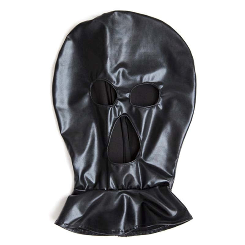 Open Mouth & Eyes Hood PVC - - Bondage Hoods