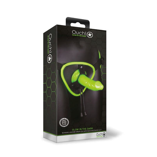 OUCH! Glow in Dark Strap-on Harness - - Realistic Dildos