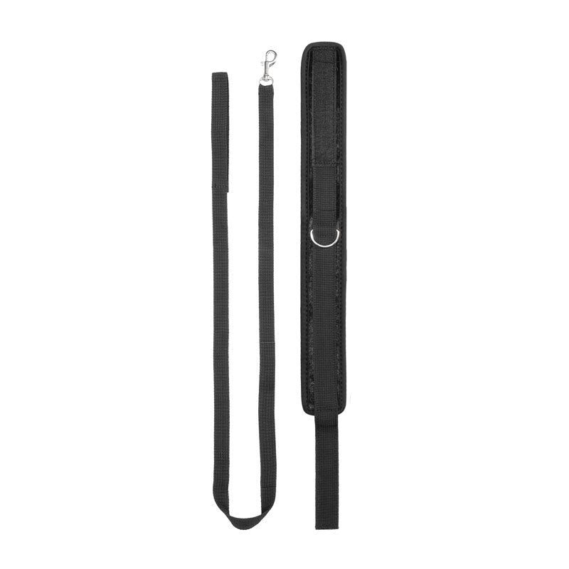 OUCH! Velvet & Velcro Adjustable Collar - - Collars And Cuffs