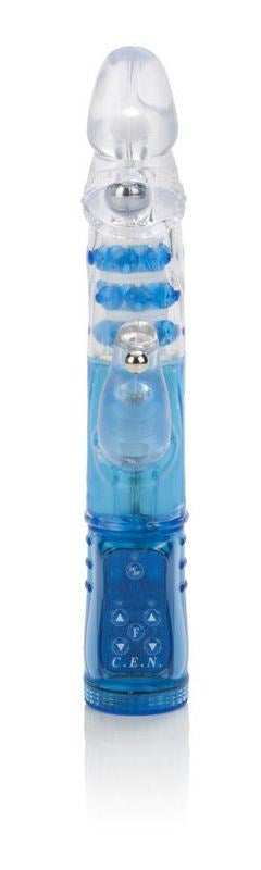 Pierced Lover Vibrator With Balls And Stimulators - - Rabbit Vibrators