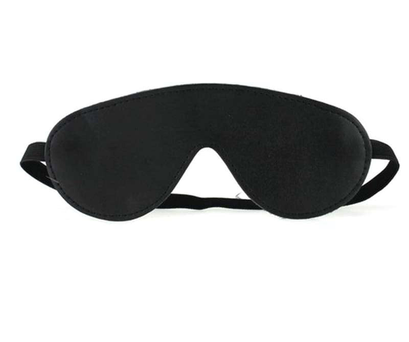 Plush SM Bondage Kit 7 Pcs Black - - Bondage Kits