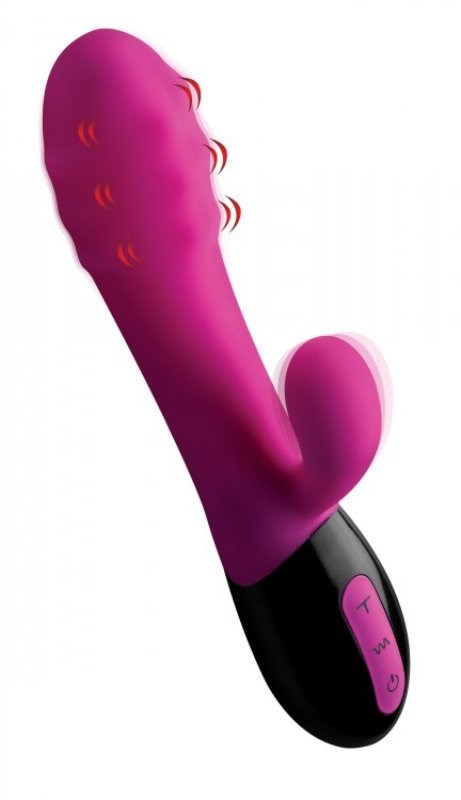 Pulsette 7x Pulsating Silicone Vibe - - Rabbit Vibrators