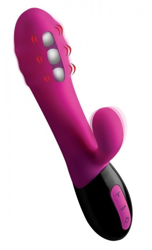 Pulsette 7x Pulsating Silicone Vibe - - Rabbit Vibrators